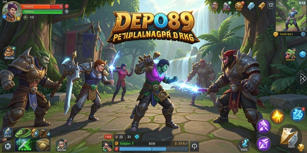 Tampilan screenshot DEPO89 menunjukkan aksi petualangan RPG yang seru.