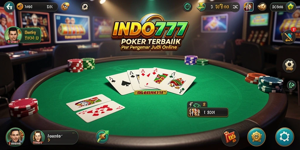 Tampilan gameplay seru dari INDO777 dengan pemain yang berinteraksi.