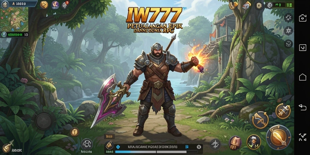 Tangkapan layar IW777 menampilkan aksi pertarungan yang mendebarkan dalam suasana RPG.