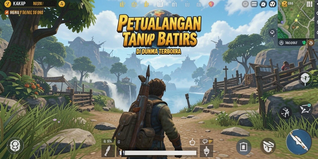 Screenshot gameplay Open World KAKRP menampilkan petualangan seru dan eksplorasi.