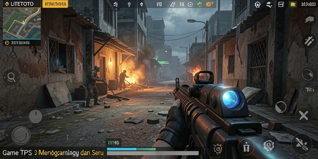 Tangkapan layar mendebarkan dari gameplay LITETOTO dengan aksi tempur nyata.