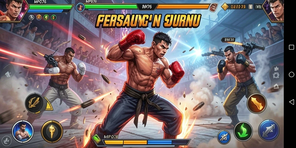 Tangkapan layar MPO76 menampilkan aksi pertarungan yang seru dan grafis yang menawan.