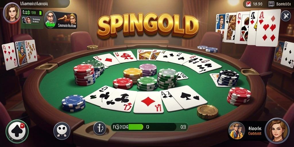 Tampilan gameplay SPINGOLD yang seru dan menarik.
