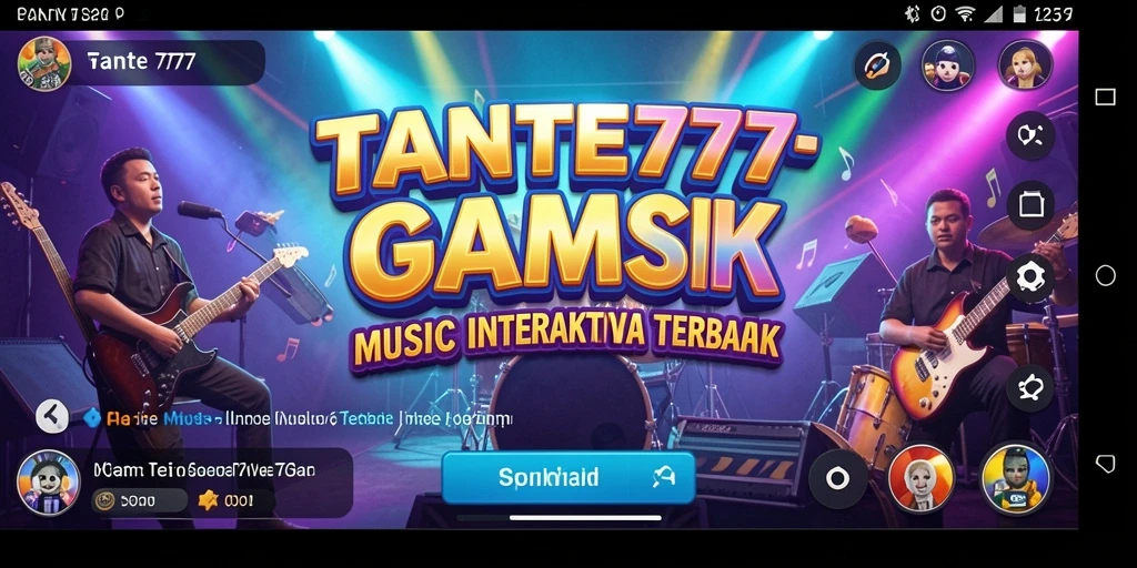 Screenshot gameplay TANTE777 yang menampilkan interaksi musik yang seru.
