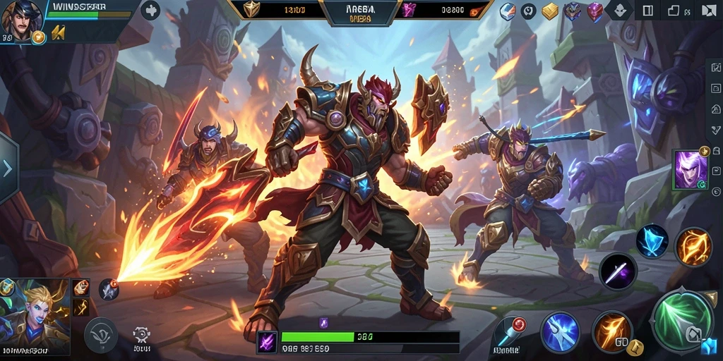 Tampilan gameplay WINSTAR yang mendebarkan dalam pertempuran MOBA.